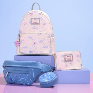 Stitch & Angel Cherry Blossom All-Over Print Zip Around Wallet