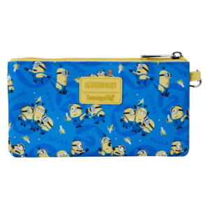 Despicable Me Minions All-Over Print Nylon Zipper Pouch Wristlet