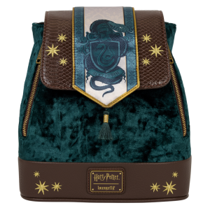 Exclusive Harry Potter Slytherin Banner Velvet Mini Backpack