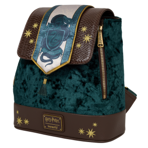 Exclusive Harry Potter Slytherin Banner Velvet Mini Backpack