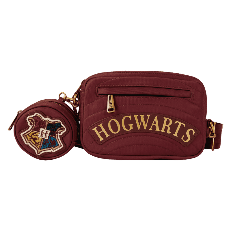 Harry Potter Hogwarts House Canvas Sling Crossbody Bag with Coin Bag