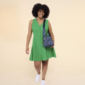 Loungefly Faux Denim Convertible Mini Backpack & Crossbody Bag