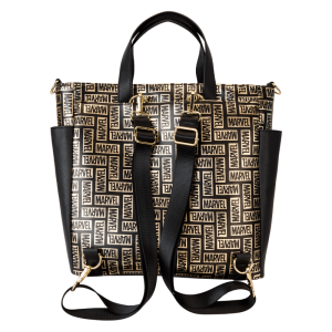 Marvel 85th Anniversary All-Over Print Logo Convertible Backpack & Tote Crossbody Bag