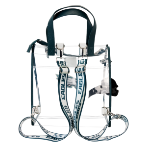 NFL Philadelphia Eagles Clear Convertible Backpack & Tote Crossbody Stadium Bag