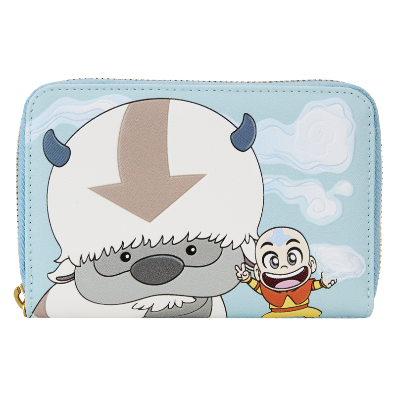 Avatar: The Last Airbender Aang, Appa, & Momo Zip Around Wallet