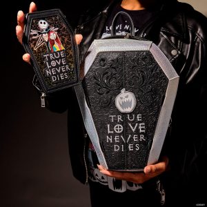 NYCC Limited Edition The Nightmare Before Christmas Jack & Sally Figural Coffin Mini Backpack