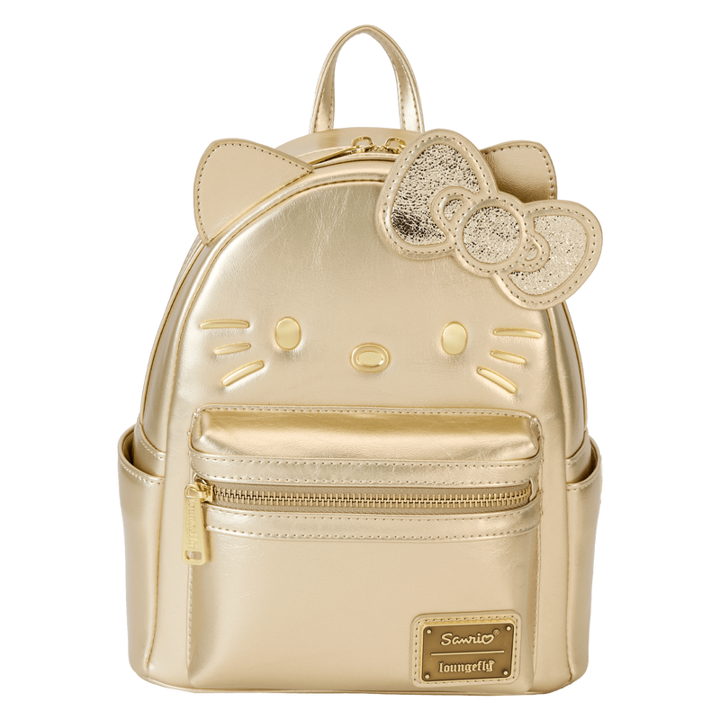 Limited Edition Sanrio Hello Kitty 50th Anniversary Gold Mini Backpack