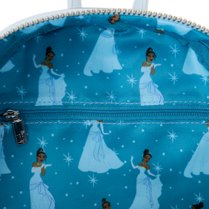 The Princess and the Frog Tiana Blue Gown Glitter Cosplay Mini Backpack