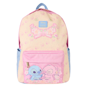 Stitch & Angel All-Over Print Nylon Full-Size Backpack