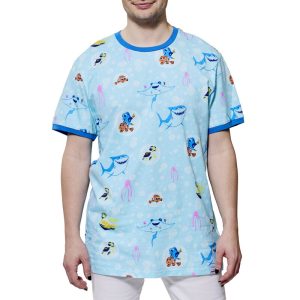 Finding Nemo 20th Anniversary Bubbles All-Over Print Unisex Ringer Tee&nbsp;