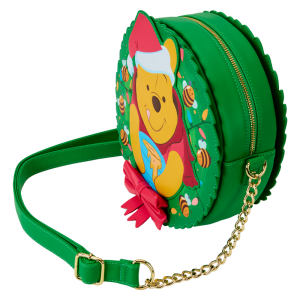 Winnie The Pooh Stuck In Wreath Glow Crossbody Bag